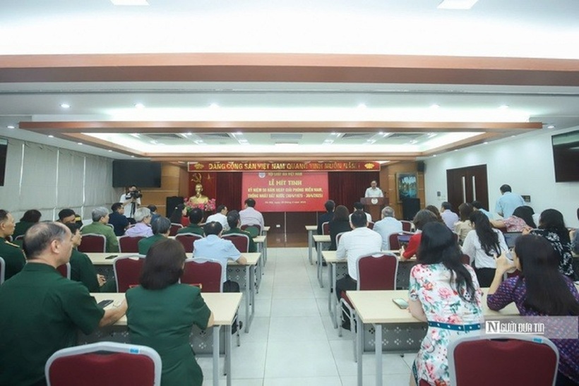 Hội Luật gia Việt Nam long trọng tổ chức lễ kỷ niệm 50 năm Ngày Giải phóng miền Nam, thống nhất đất nước (30/4/1975 – 30/4/2025) (Ảnh: Hữu Thắng).