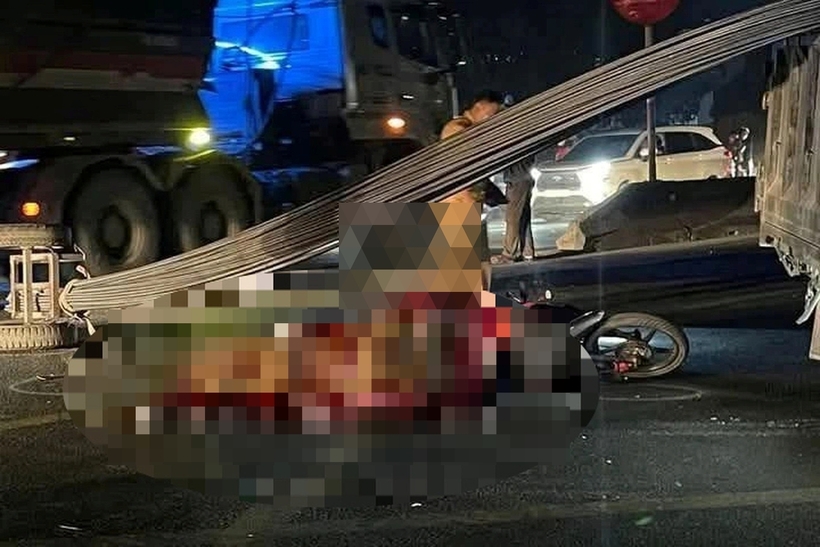 Hiện trường vụ tai nạn. Ảnh: Dân Trí