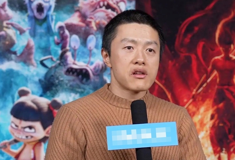 Đạo diễn Sủi Cảo quảng bá cho phần phim "Na Tra: Ma đồng náo hải" hồi tháng 2/2025. Ảnh: Sohu