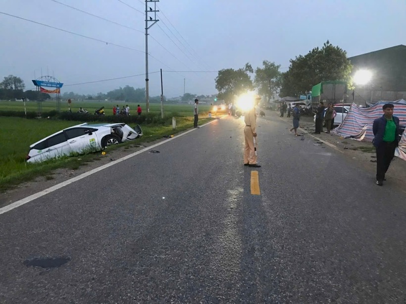 Hiện trường xảy ra vụ tai nạn. Ảnh: Báo Điện Biên Phủ.