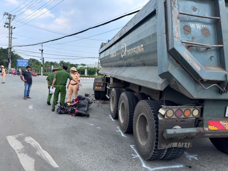 Hiện trường xảy ra vụ tai nạn. Ảnh: Báo Công an Nhân dân.