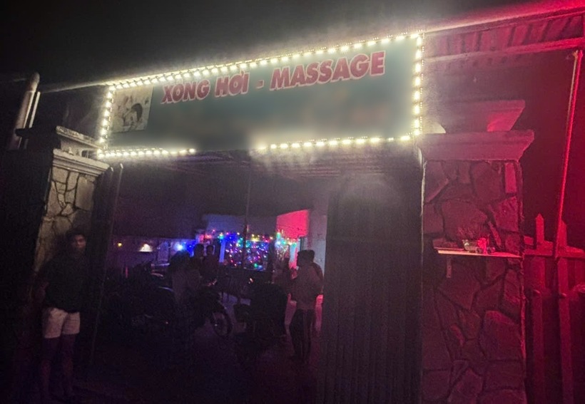 Cơ sở massage V.Gia. Ảnh: Công an tỉnh Đồng Nai.