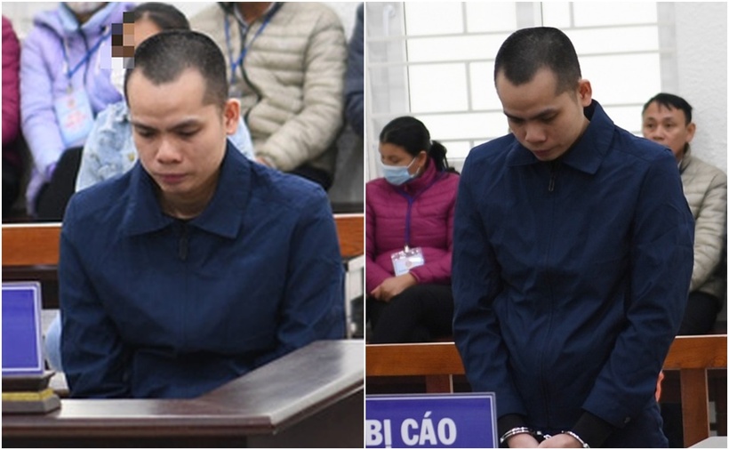 Bị cáo Phùng Văn Chiến tại phiên xét xử. (Ảnh: Tuổi trẻ, VOV)