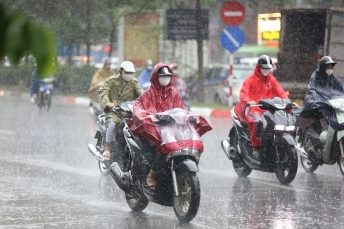 Không khí tăng cường, miền Bắc mưa lớn. Ảnh: Báo Tiền phong.