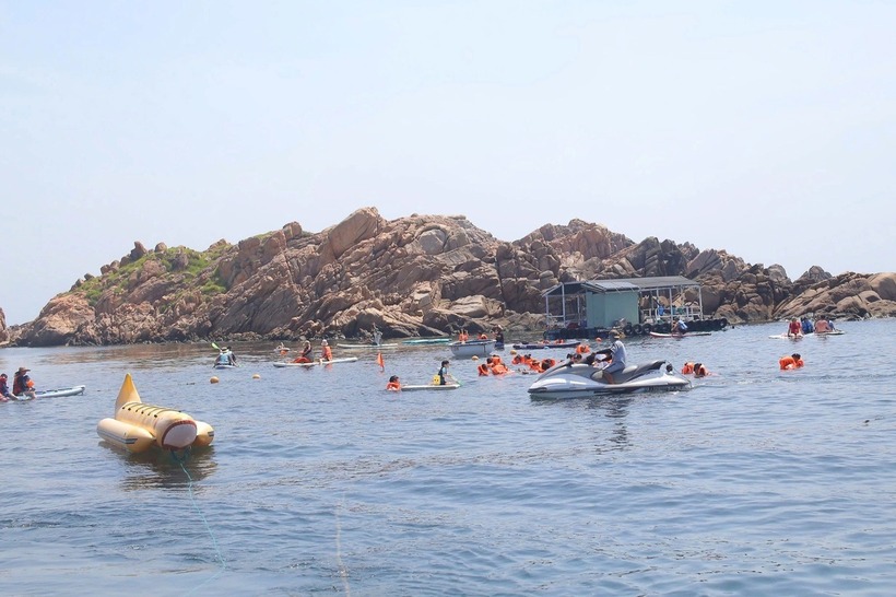 Khu vực bãi biển xã Nhơn Hải, thành phố Quy Nhơn, tỉnh Bình Định. (Ảnh: Dân trí)