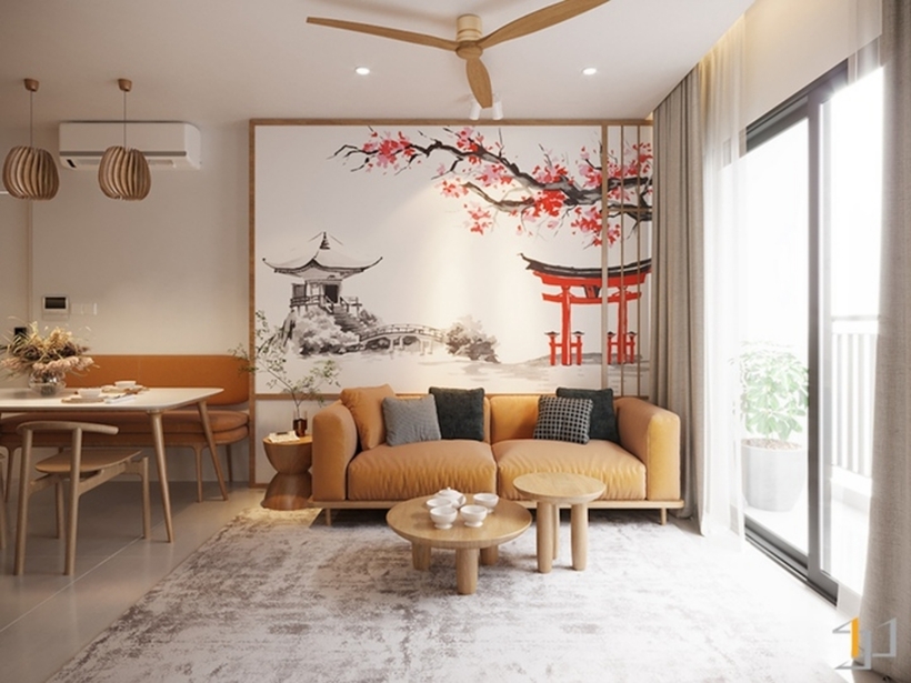 Do diện tích hạn chế, khu vực sinh hoạt chung thường được thiết kế liên thông để tạo cảm giác rộng rãi. Sử dụng đồ nội thất thông minh, đa năng như sofa giường, bàn gấp, kệ treo tường để tiết kiệm diện tích.