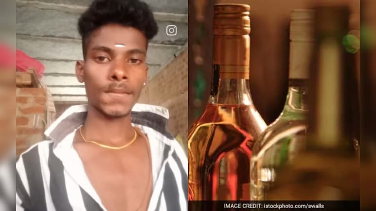 Karthik, 21 tuổi đã tử vong sau khi uống năm chai rượu. Ảnh: NDTV
