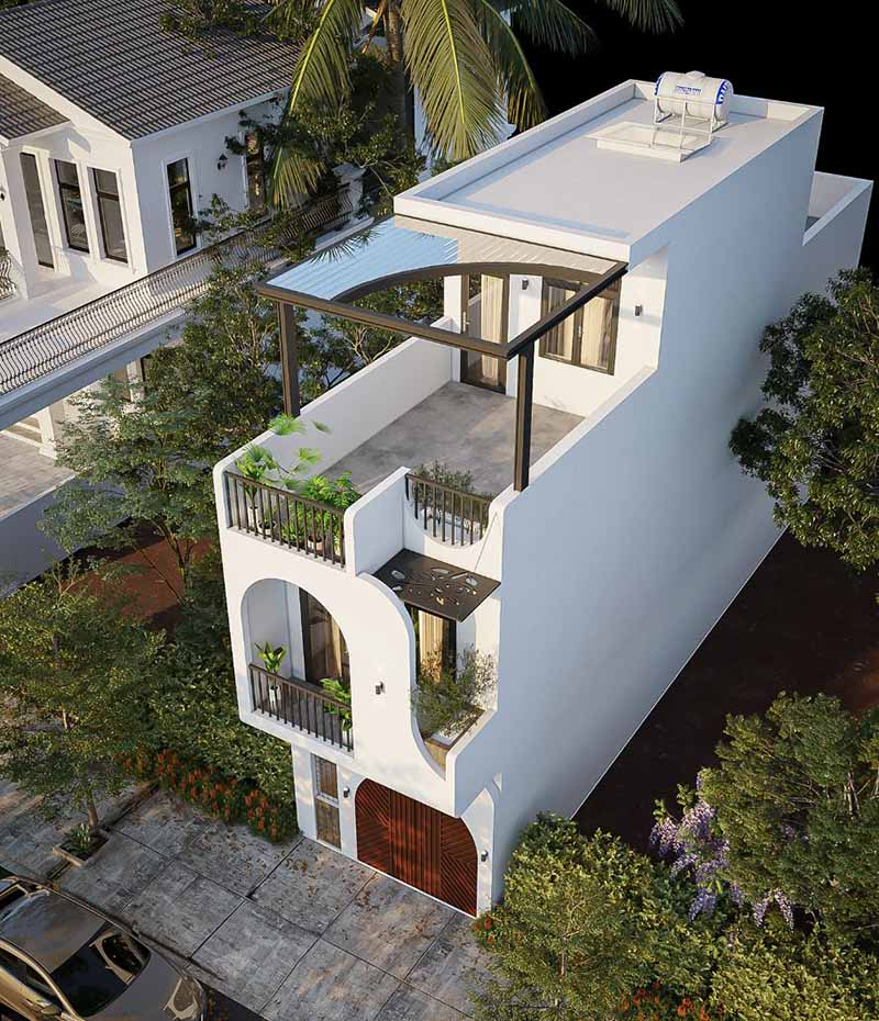 Mẫu nhà phố 1 trệt 1 lầu 1 tum - 7