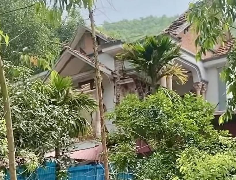 Ngôi nhà xảy ra vụ nổ. (Ảnh: VietnamNet)