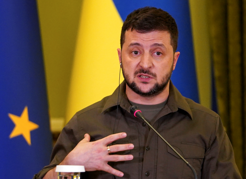 Tổng thống Ukraine Volodymyr Zelensky. Ảnh: Reuters