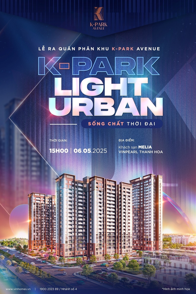 Lễ ra quân phân khu The K-Park Avenue sẽ diễn ra vào ngày 06/05/2025