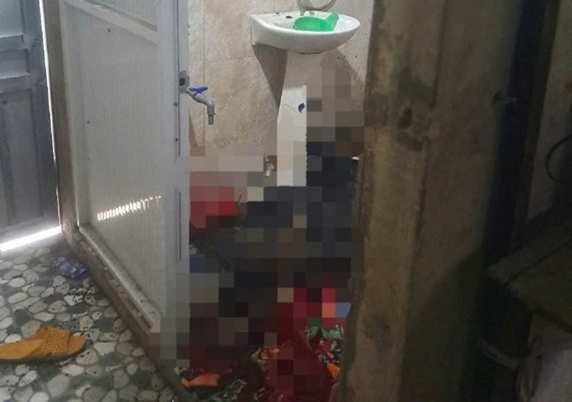 Hiện trường nơi phát hiện thi thể nạn nhân. Ảnh: Báo Dân Việt