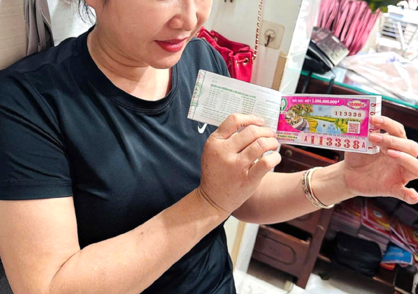 Bà Thuỳ Dương vui mừng chia sẻ lên mạng xã hội. Ảnh: Tiền Phong