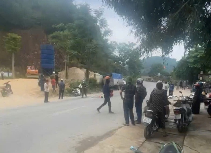 Hiện trường vụ tai nạn. Ảnh: Báo Xây dựng