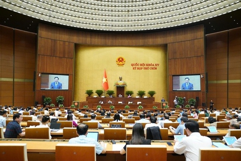 Quang cảnh phiên họp sáng 7/5 (Ảnh: Media Quốc hội).