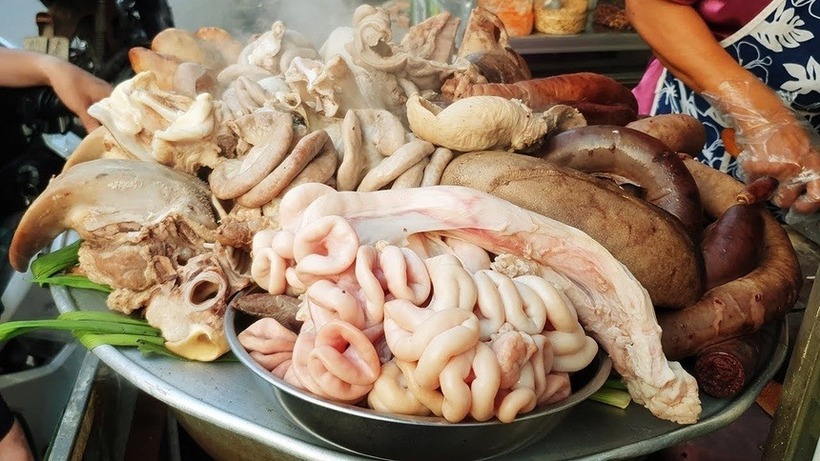 Lòng se điếu được cho là bộ phận nội tạng hiếm thấy khó tìm ở heo. Ảnh minh họa