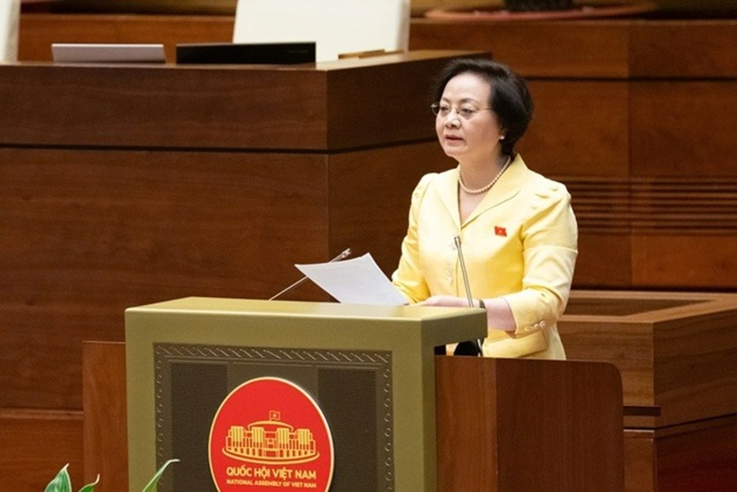 Bộ trưởng Bộ Nội vụ Phạm Thị Thanh Trà (Ảnh: Media Quốc hội).