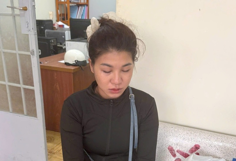 Hương thời điểm bị bắt. Ảnh: Dân Trí