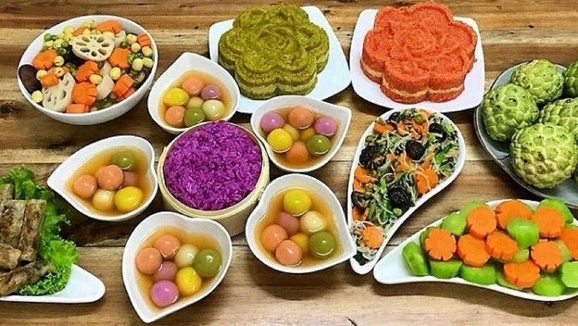 Dịp lễ này thường kiêng kỵ sát sinh, do đó, mâm cỗ chay trở thành phần không thể thiếu. Ảnh minh họa