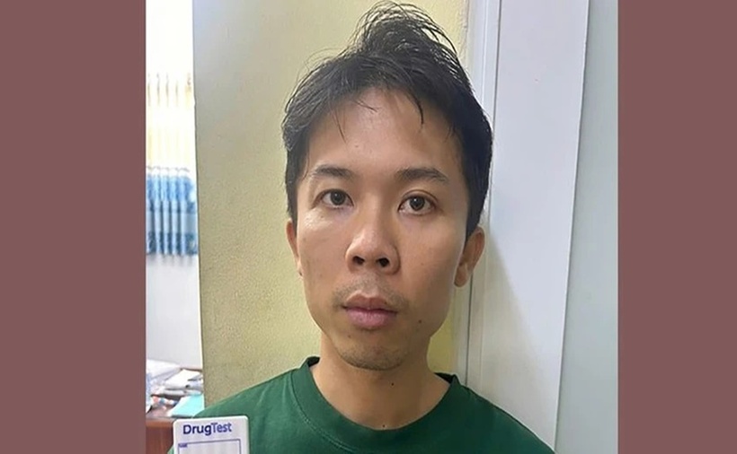 Đối tượng Khôi tại cơ quan điều tra. (Ảnh: Công an)