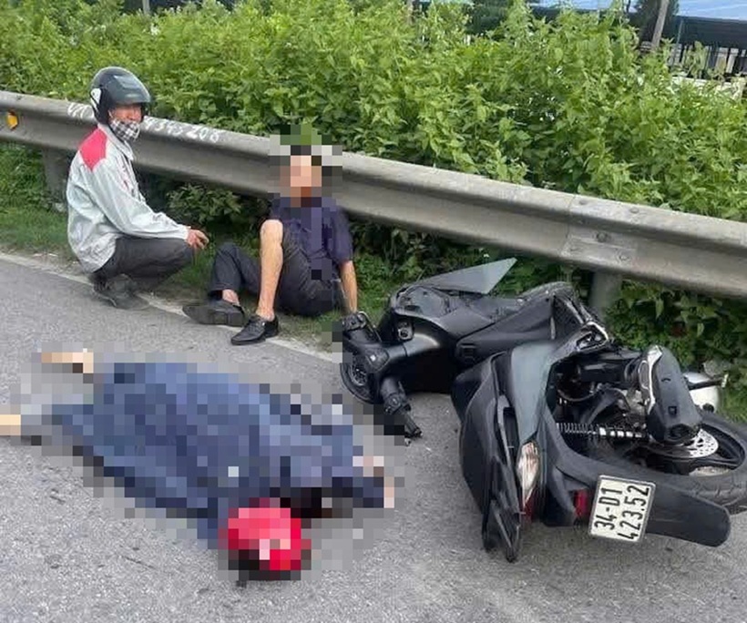 Các nạn nhân tại hiện trường vụ tai nạn. Ảnh: Báo Xây dựng