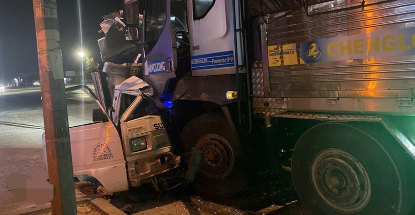 Hiện trường vụ tai nạn. (Ảnh: VietnamNet)