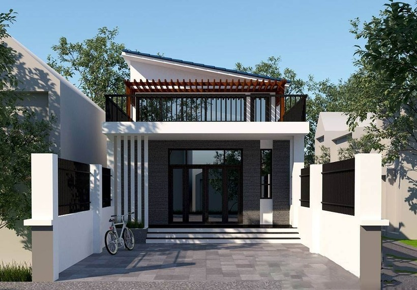 Mặc dù là nhà cấp 4 nhưng với phần gác lửng ngôi nhà sẽ được mở rộng thêm diện tích sử dụng.