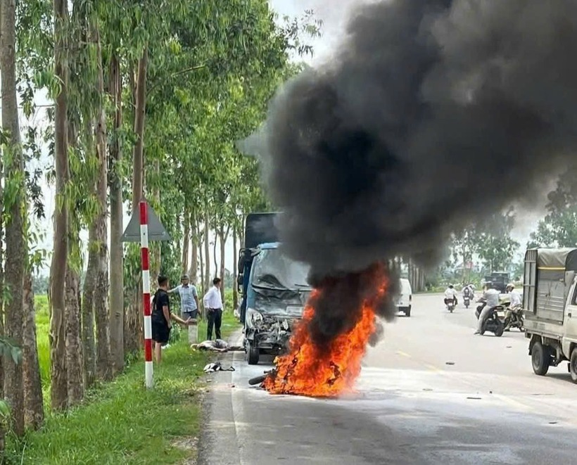 Hiện trường xảy ra vụ tai nạn. Ảnh: VOV.