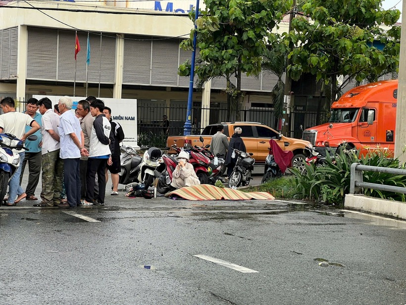 Hiện trường xảy ra vụ tai nạn. Ảnh: Báo Công lý.