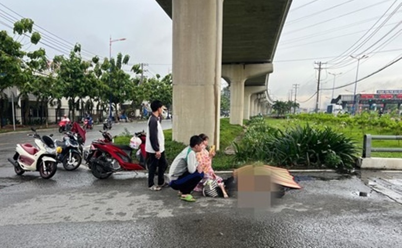 Hiện trường vụ tai nạn. (Ảnh: Báo Công an TP.HCM)