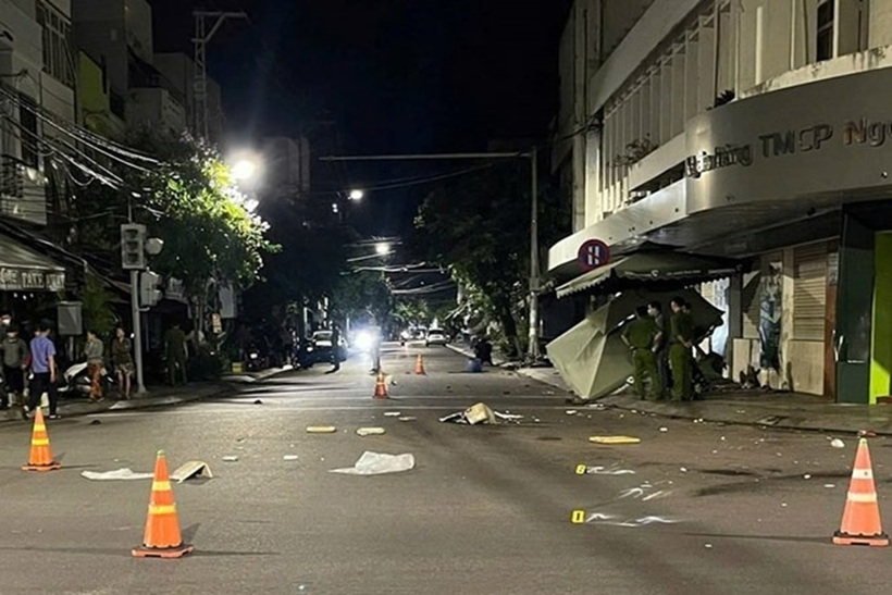 Hiện trường vụ tai nạn. Ảnh: Lao động