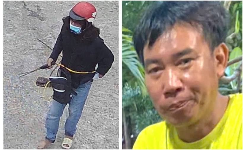 Đối tượng Hòa chích điện 2 người ở khu vực phường Dương Đông, TP.Phú Quốc. (Ảnh: Công an nhân dân, Lao động)