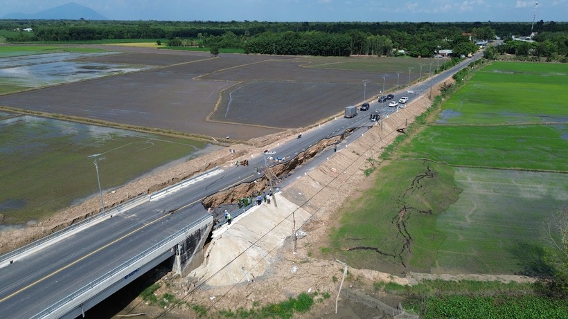 Hiện trường sự việc. Ảnh: Báo Xây dựng