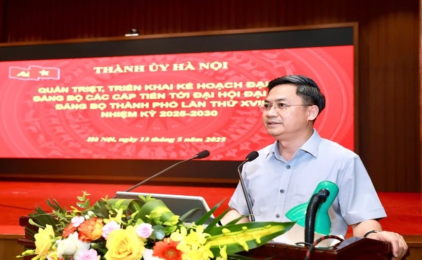 Trưởng ban Tổ chức Thành ủy Hà Nội Hà Minh Hải. (Ảnh: PLO)