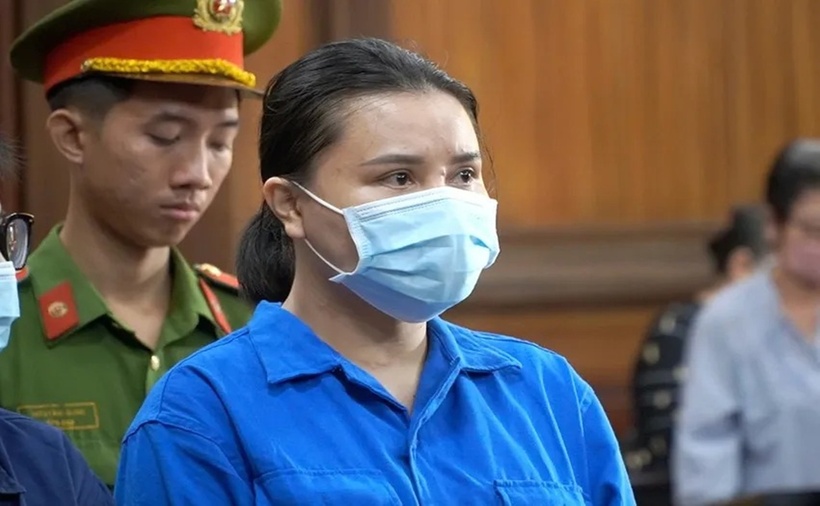 Bị cáo Nguyễn Thị Hoài - Hoài DJ tại phiên tòa. (Ảnh: PLO)