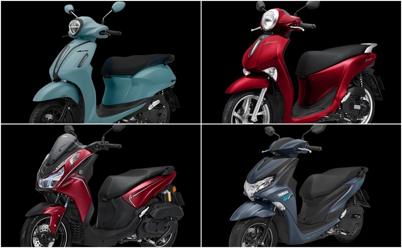 Một số dòng xe tay ga Yamaha: Janus, Lexi, Grande, Latte.