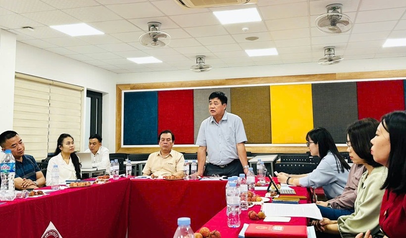 Đại diện Chi hội Luật gia Bộ Công an tham gia đống góp ý kiến tại hội nghị.