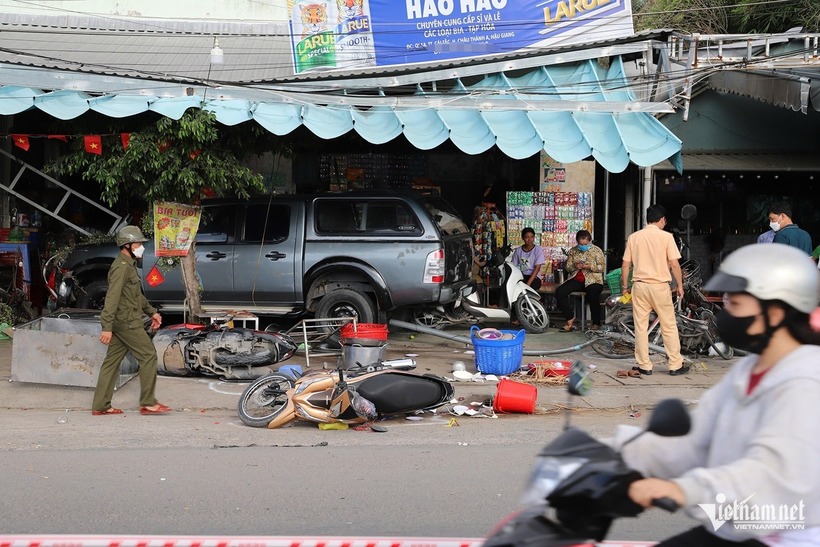 Hiện trường xảy ra vụ tai nạn. Ảnh: Vietnamnet.