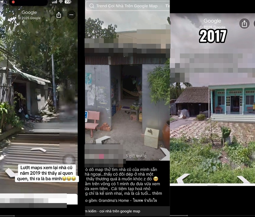 Trào lưu dùng Google Maps để "quay lại quá khứ", "về thăm nhà cũ". Ảnh: VietNamnet