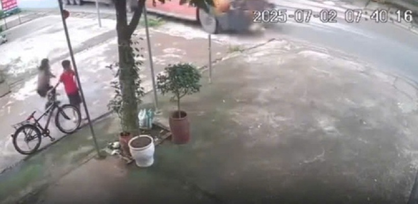 Hiện trường xảy ra vụ tai nạn. Ảnh: Báo Xây dựng.