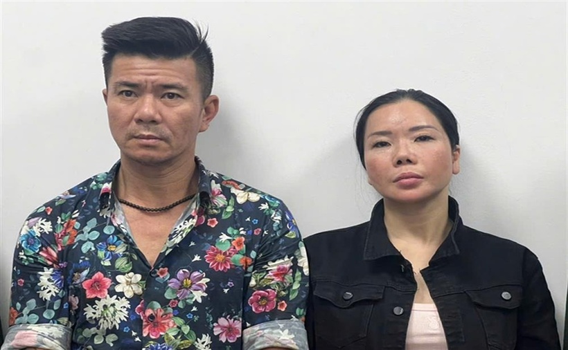 Lê Văn Đông và Nguyễn Thị Mai Anh. (Ảnh: Bộ Công an)