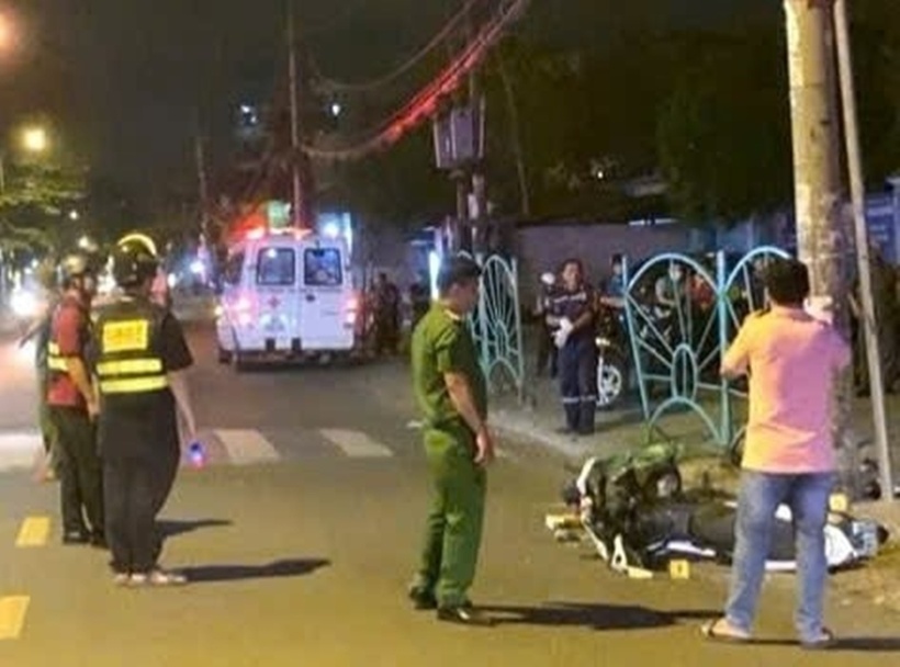 Hiện trường xảy ra vụ tai nạn giao thông. Ảnh: Báo Công lý.