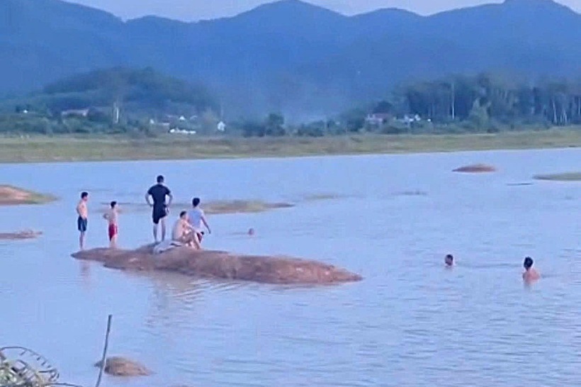 Khu vực xảy ra vụ đuối nước. Ảnh: Dân Trí