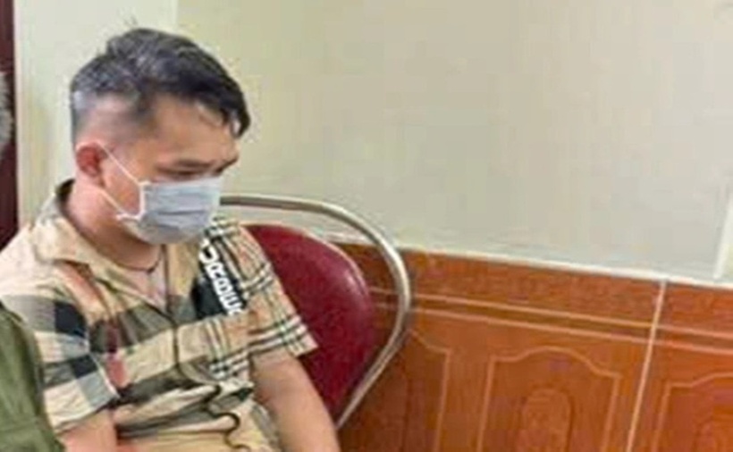 Nguyễn Thành Long, Tiến "Bịp", sau khi bị bắt giữ. (Ảnh: Người lao động)