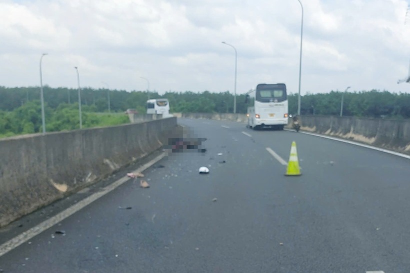 Hiện trường vụ tai nạn giao thông. Ảnh: Vietnamnet.