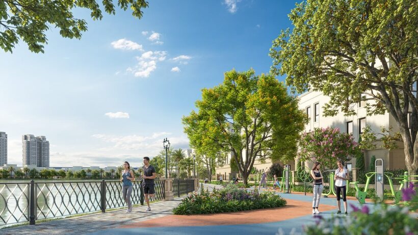 Vinhomes Green City sở hữu 8,29ha cây xanh và 7 hồ cảnh quan rộng gần 17ha