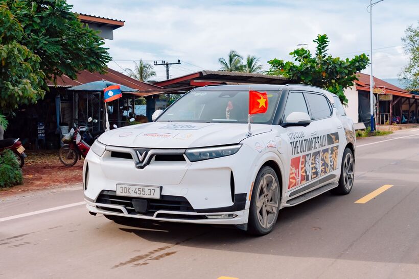 Đoàn xe VinFast VF 9 “phượt” Đông Nam Á: Xe điện Việt tự tin băng đèo, vượt đường đá hộc, thẳng tiến Thái Lan - 4