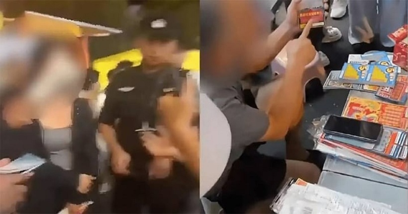 Cào trúng độc đắc 3,5 tỷ, cô gái bị chủ quán giật lại tờ vé số. Ảnh: CT Want