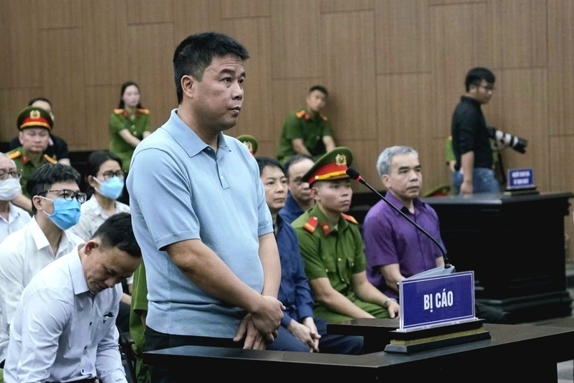 Bị cáo Nguyễn Văn Hậu - cựu Chủ tịch Tập đoàn Phúc Sơn. Ảnh: Dân Trí