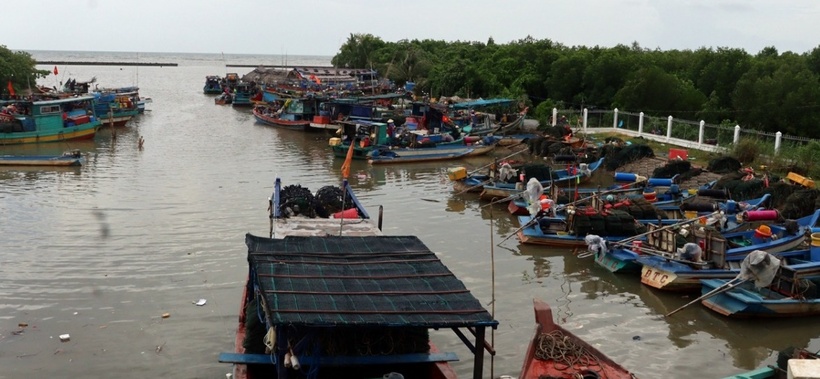 Cửa biển T29 nơi ông T. cho ghe ra biển đánh bắt. (Ảnh: VOV)